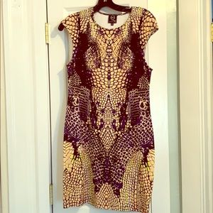 Alexander Mcqueen stretch python dress